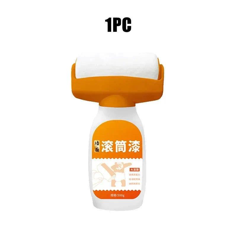 Antibacterial Wall Paint โ Strong Repair Latex Paint with Roller Brush for Living Room & Kitchen